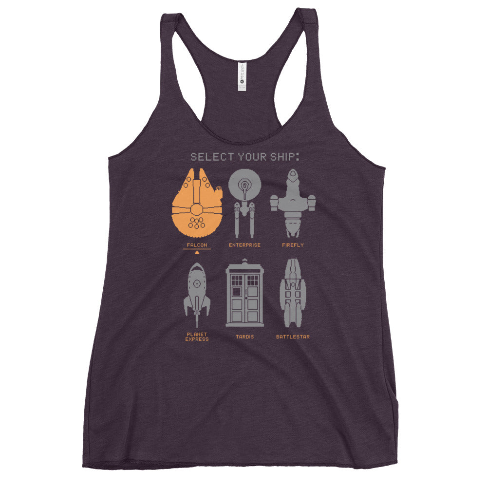 Select Your Ship Women's Racerback Tank