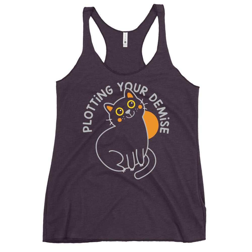 Plotting Your Demise Women's Racerback Tank