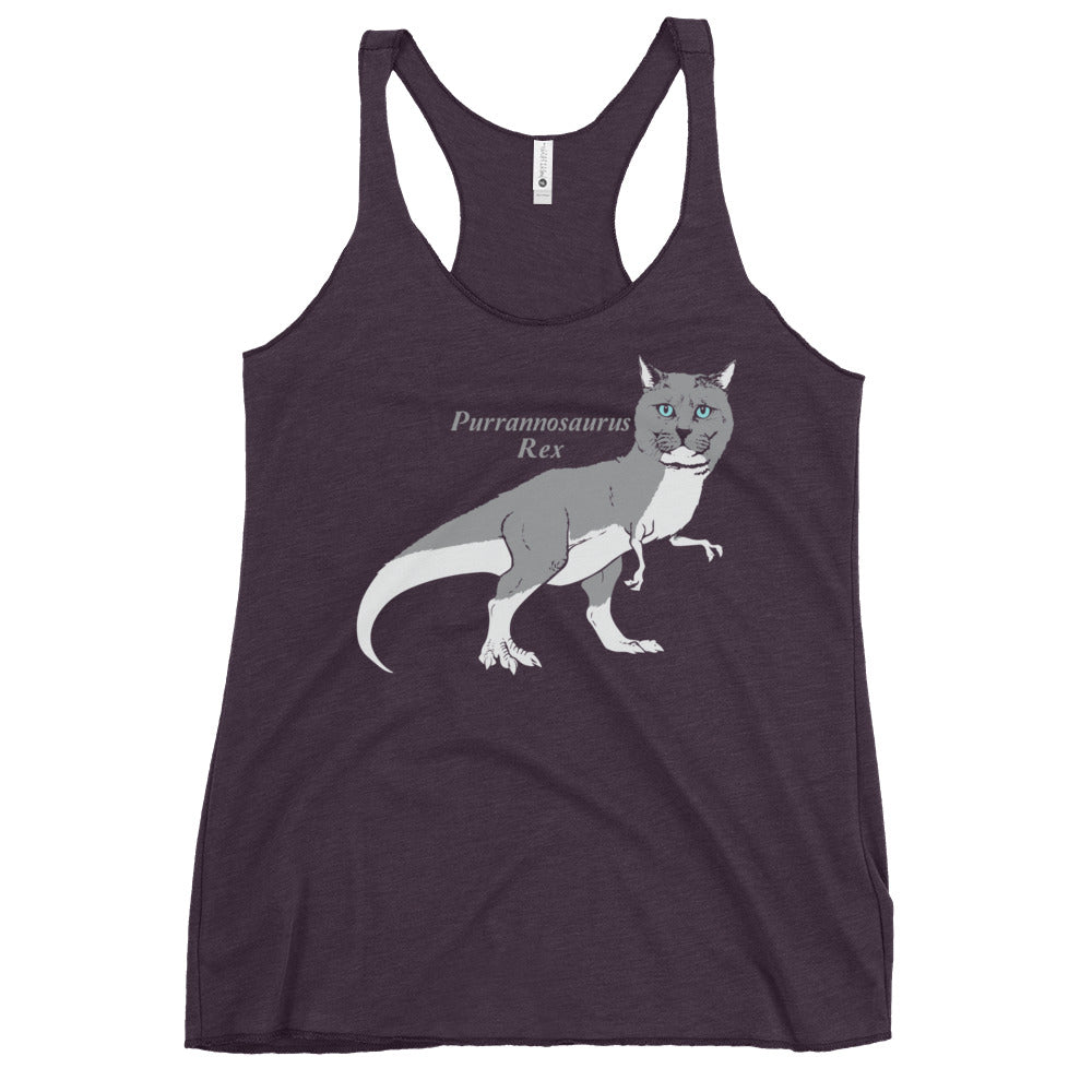 Purrannosaurus Rex Women's Racerback Tank