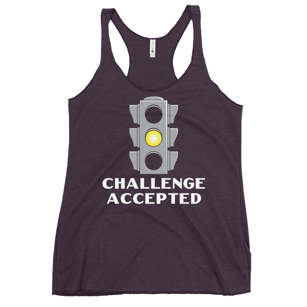 Challenge Accepted Stoplight Women's Racerback Tank