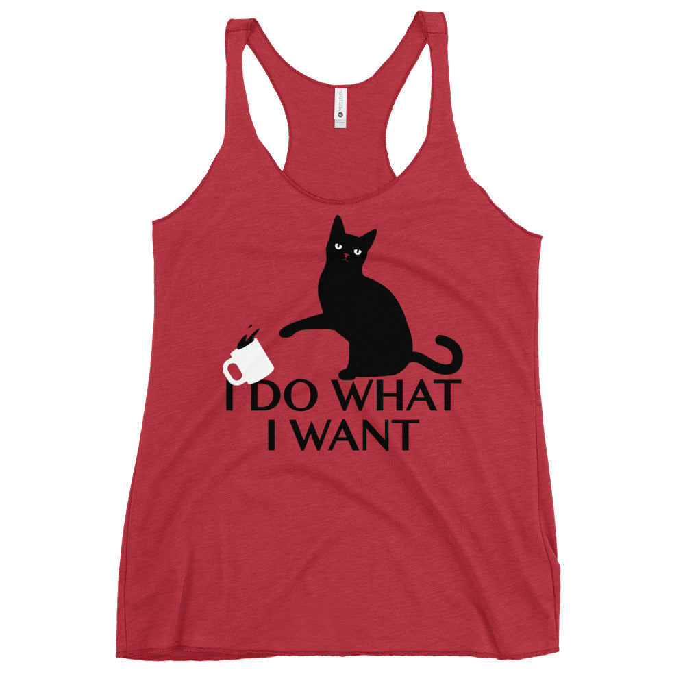 I Do What I Want Women's Racerback Tank