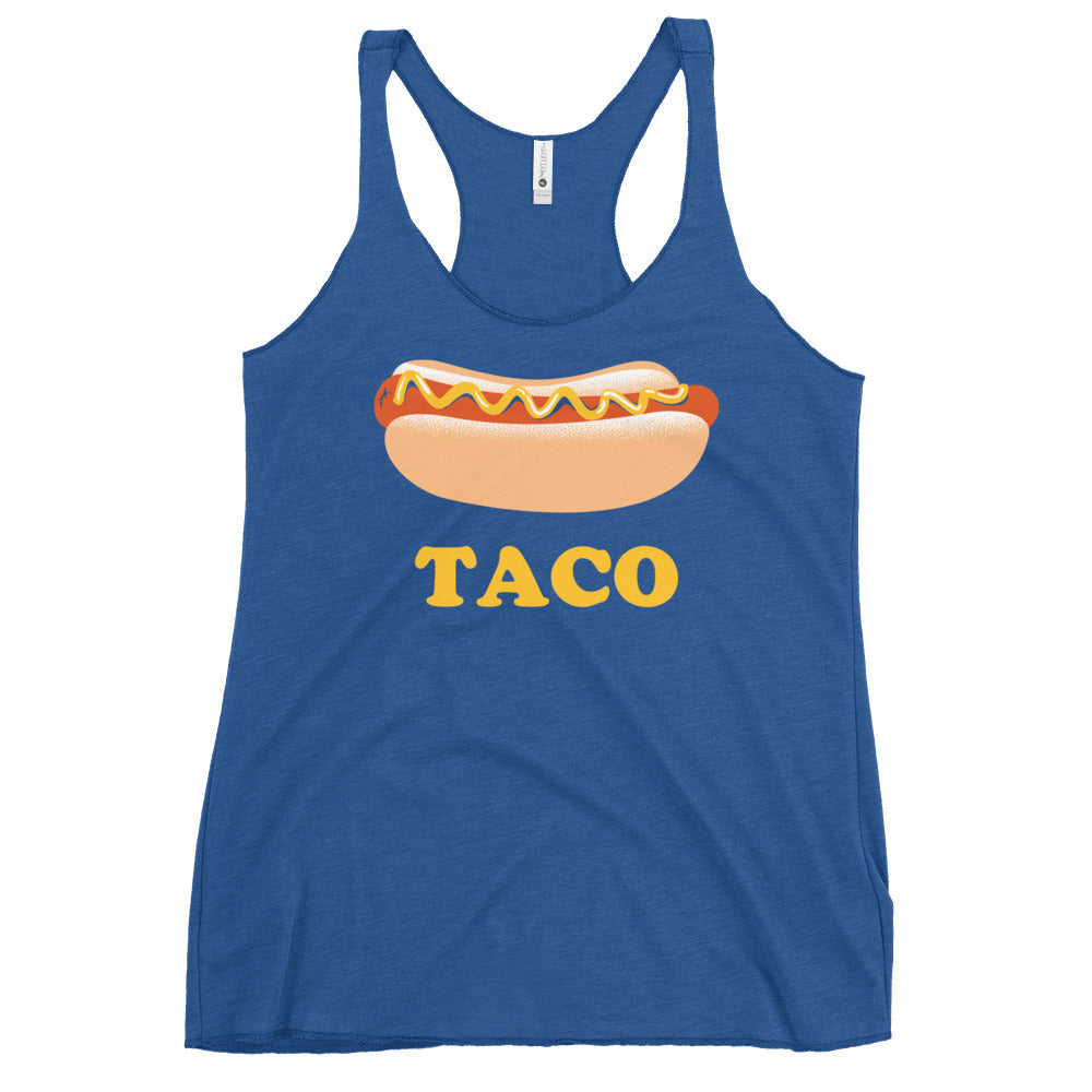 Hotdog Taco Women's Racerback Tank
