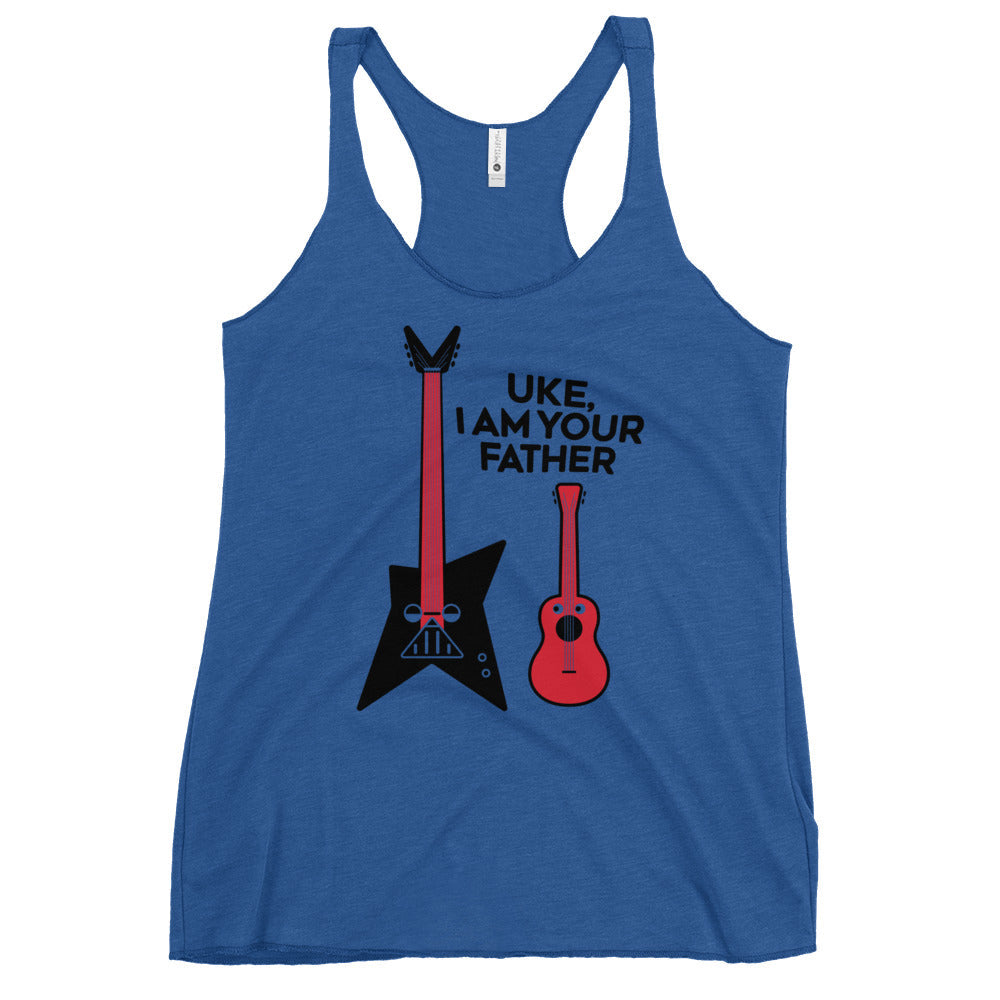 Uke, I Am Your Father Women's Racerback Tank