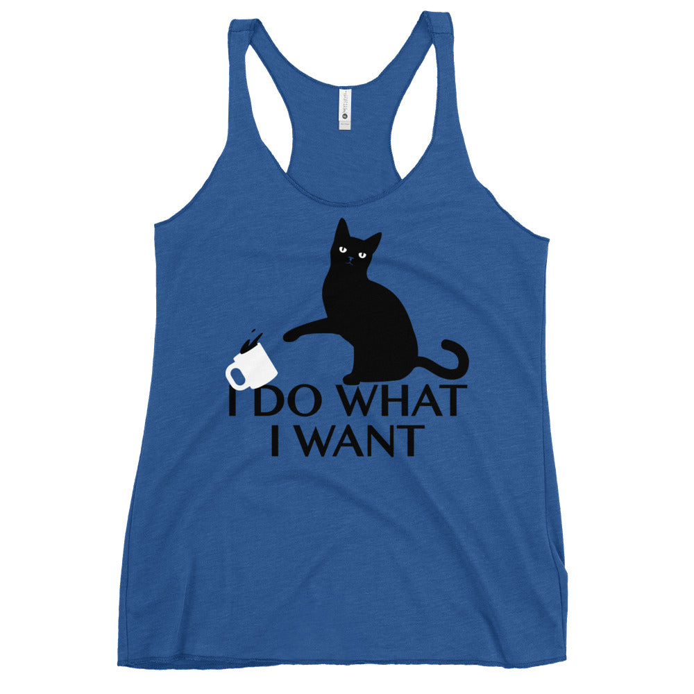 I Do What I Want Women's Racerback Tank