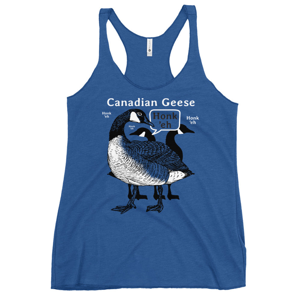 Canadian Geese Women's Racerback Tank