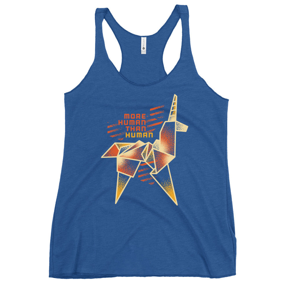 More Human Than Human Women's Racerback Tank