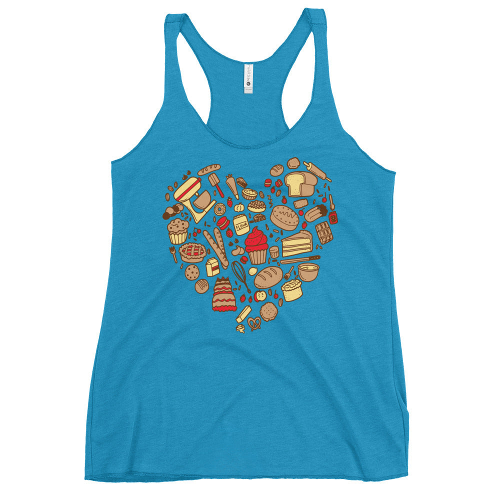 Baking Heart Women's Racerback Tank