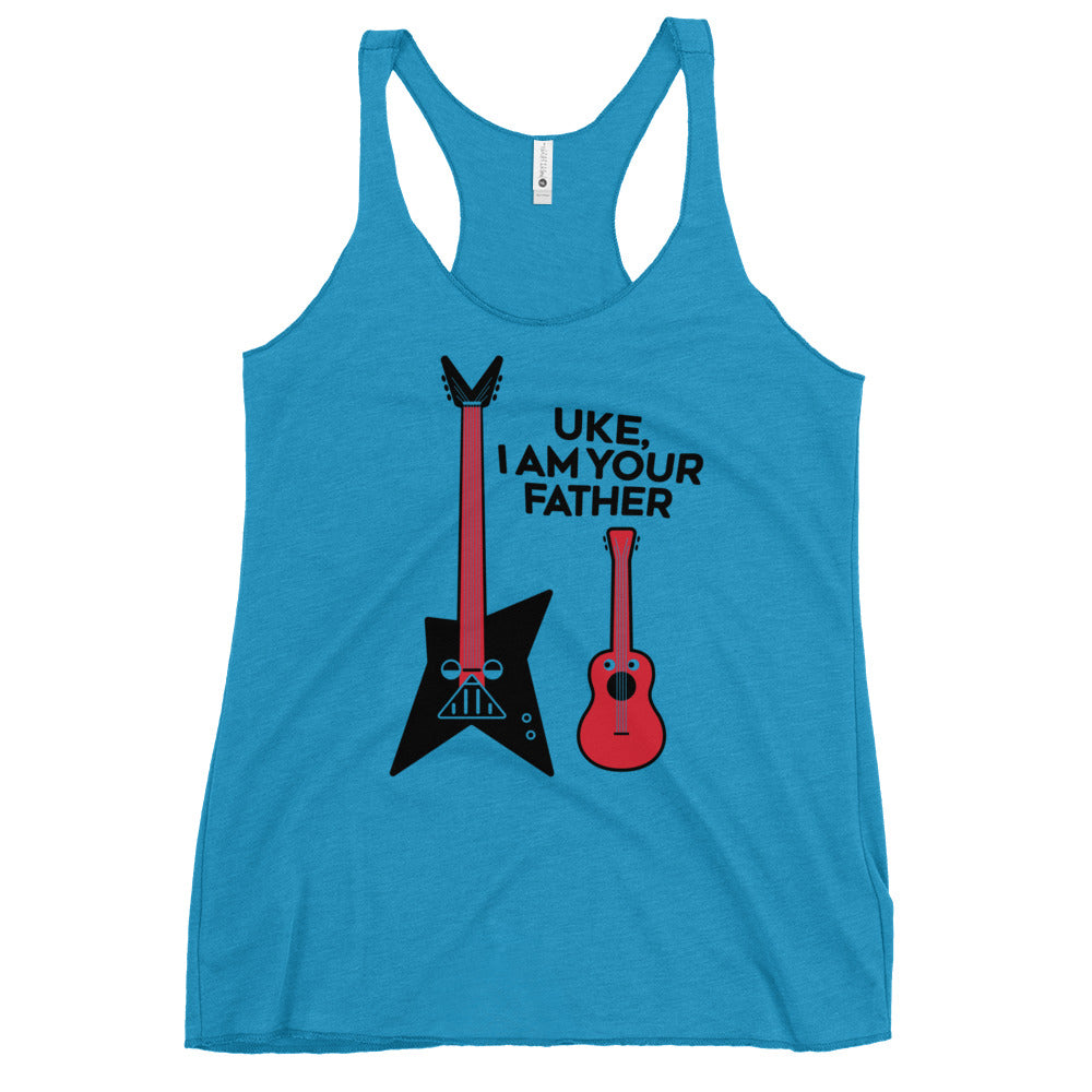 Uke, I Am Your Father Women's Racerback Tank