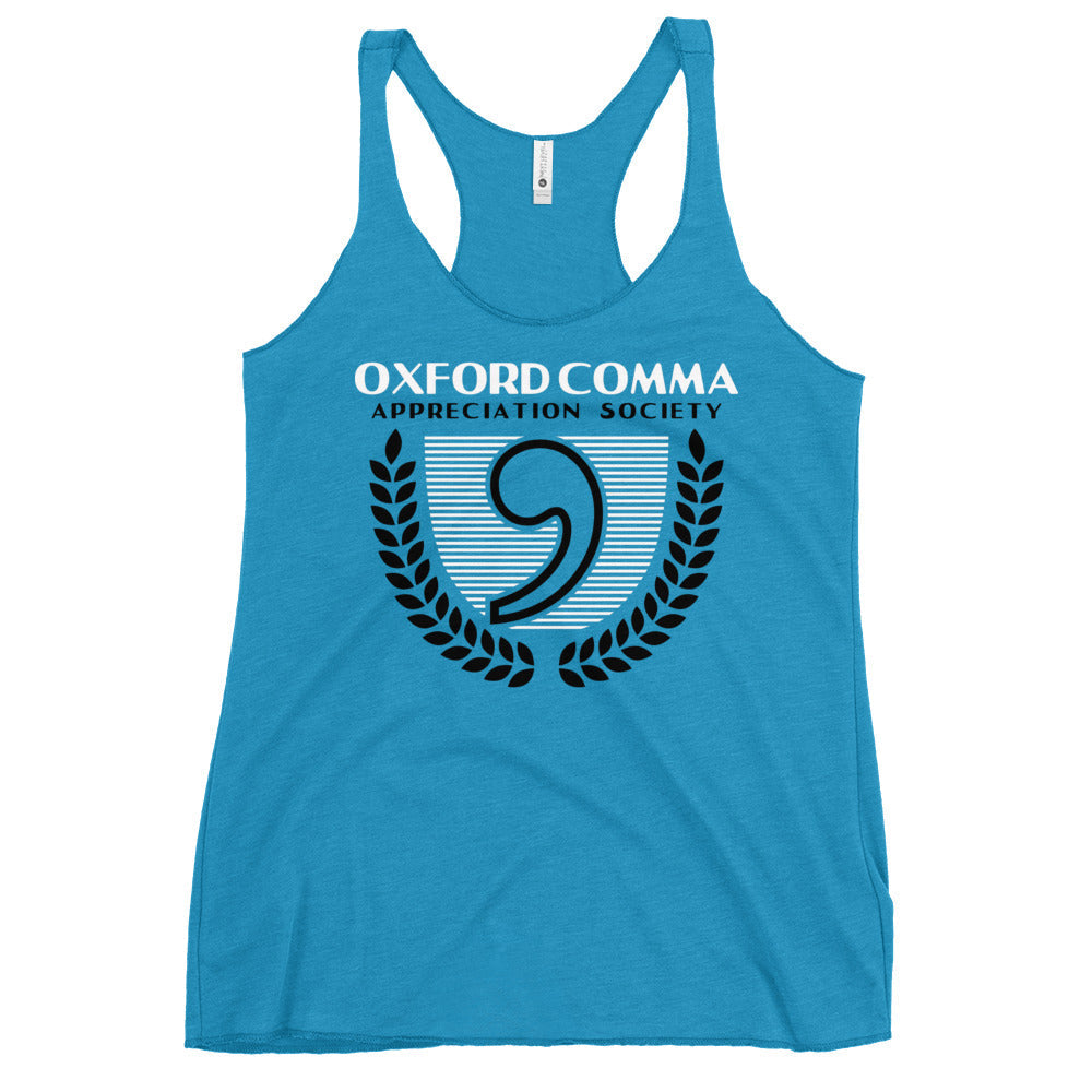 Oxford Comma Appreciation Society Women's Racerback Tank