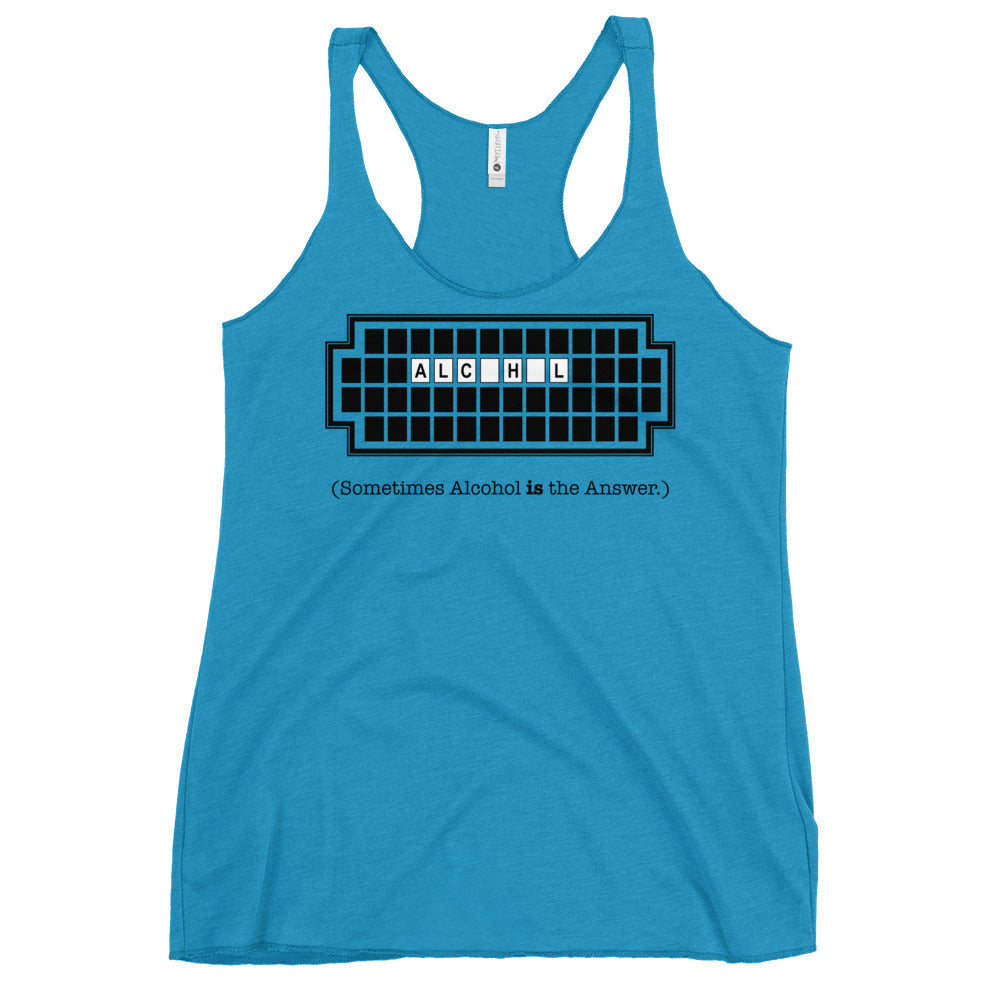 Alcohol Is The Answer Women's Racerback Tank