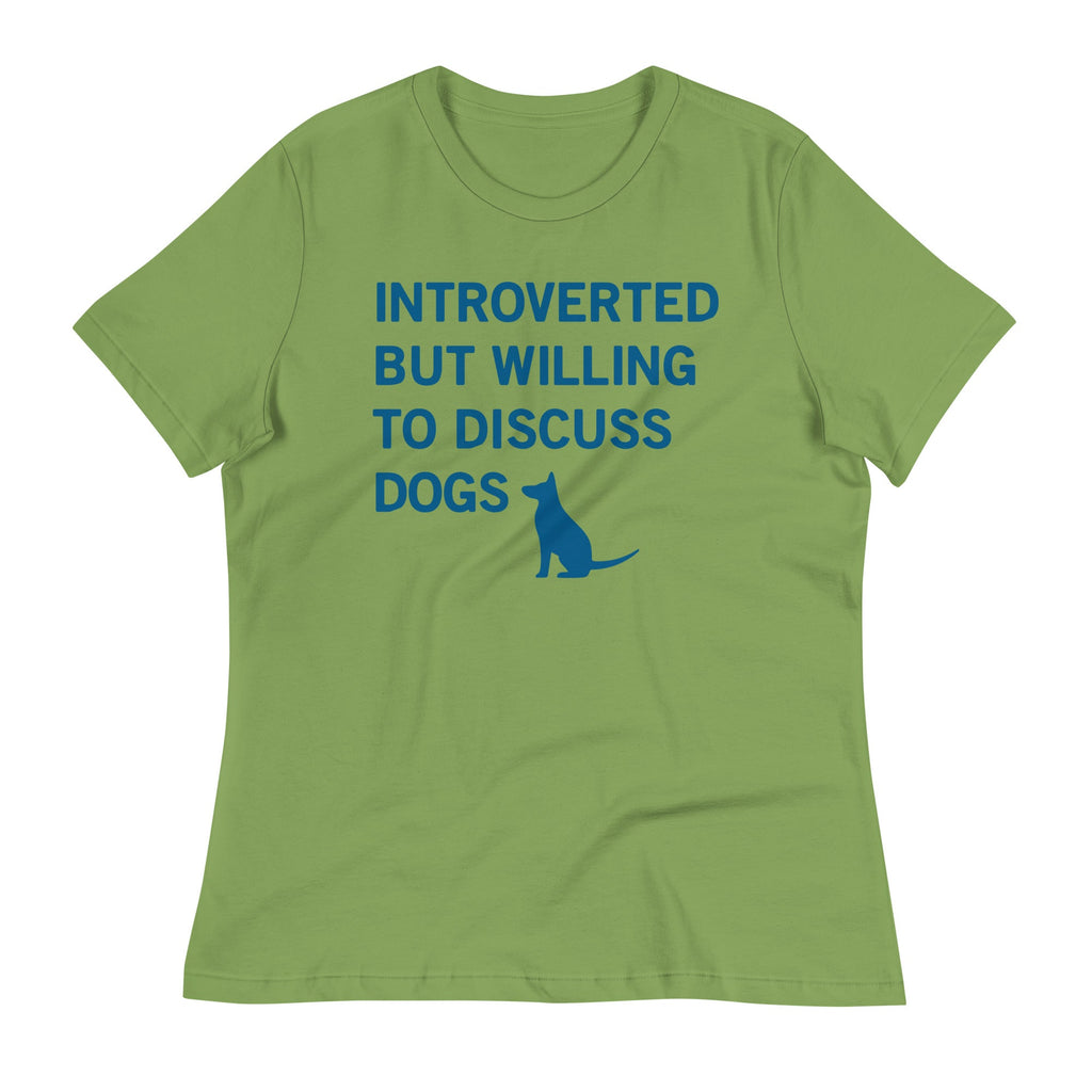 Introverted But Willing To Discuss Dogs Women's Signature Tee